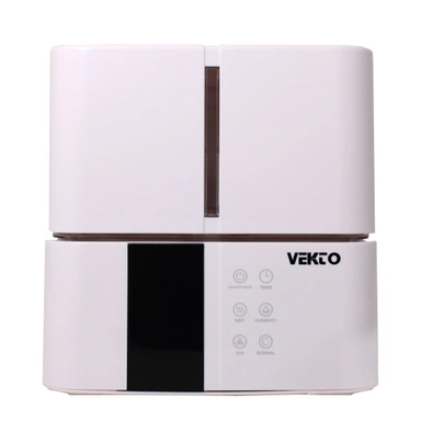 Veko white rectangular humidifier with touch control panel