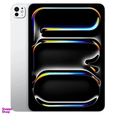 Silver iPad with dual-camera design and vibrant full-screen display