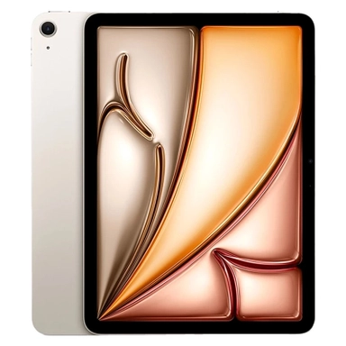 iPad in light color with large edge-to-edge display