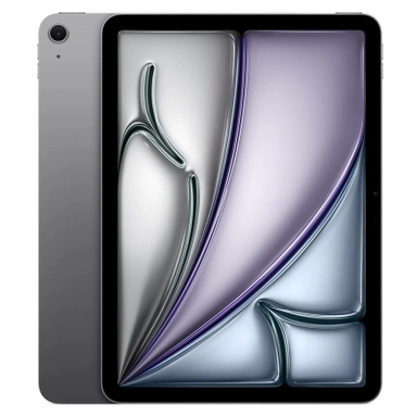 Space gray iPad with large edge-to-edge display