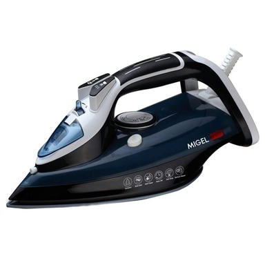 Migel dark blue steam iron with modern ergonomic design
