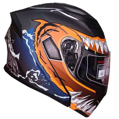 کلاه کاسکت دی ای وان مدل فک متحرک عینک دار کد DA_05