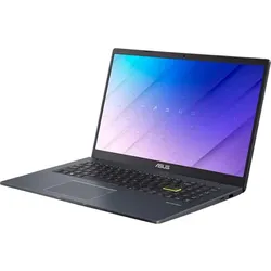 Asus laptop with slim design and gradient blue-purple display screen