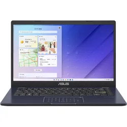 Asus laptop with Windows interface and numeric touchpad on dark keyboard