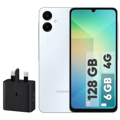 Samsung Galaxy A06 Dual-SIM 64GB 4GB Smartphone with 25W Wall Charger