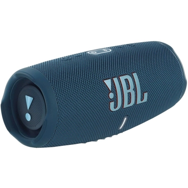 JBL portable Bluetooth speaker in blue with cylindrical design
