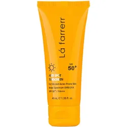 La farrerr SPF 50+ sunscreen for oily and acne-prone skin