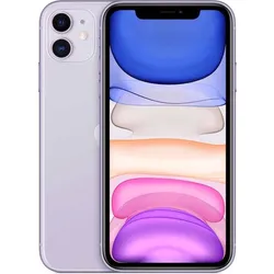 iPhone 11 purple color showing front and back design