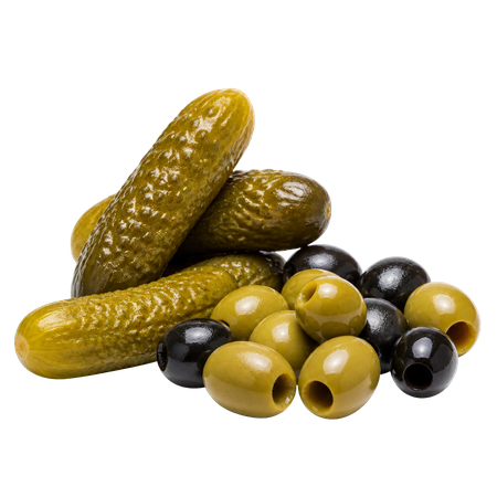 خیارشور و زیتون